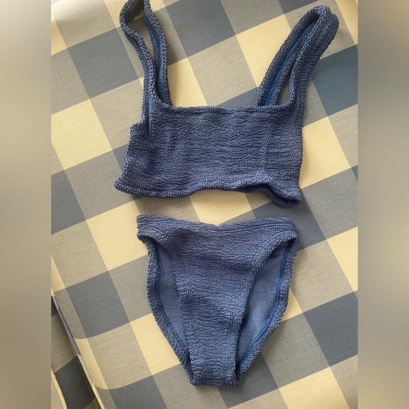 Hunza G Xandra Blue Metallic Bikini - Picture 4 of 6